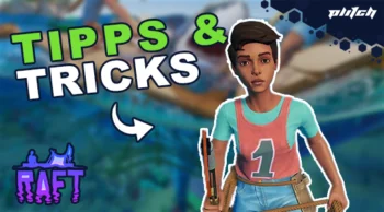 Raft Tipps & Tricks Thumbnail mit Spielcharakter