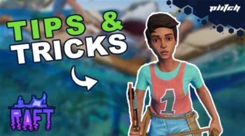 Raft tips & tricks thumbnail with game character