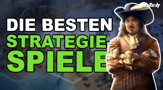 Die besten Strategiespiele Thumbnail mit Game Charakter