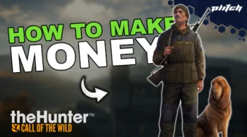 theHunter Money guide; Person with a gun and a dog