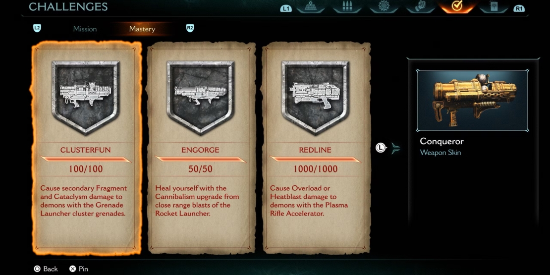 Weapons challenges overview