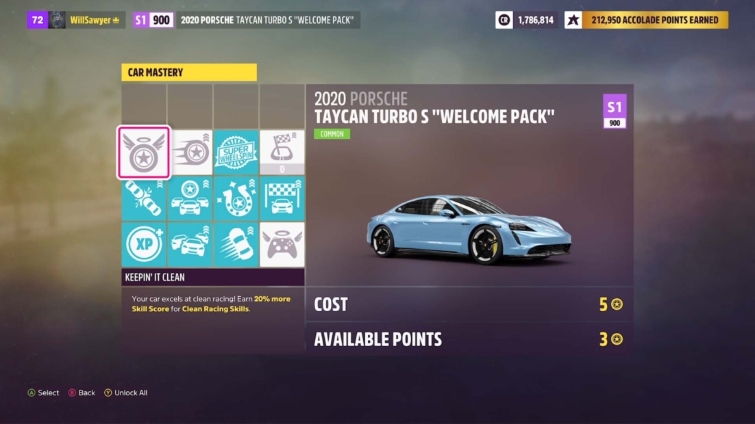 car mastery menu