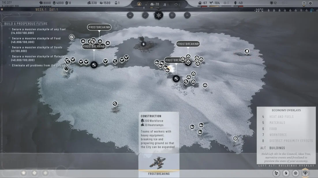 Frostpunk 2 Tips: Use Frostbreak
