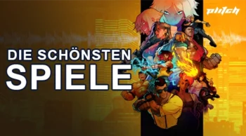 Game Charaktere auf gelbem Hintergrund