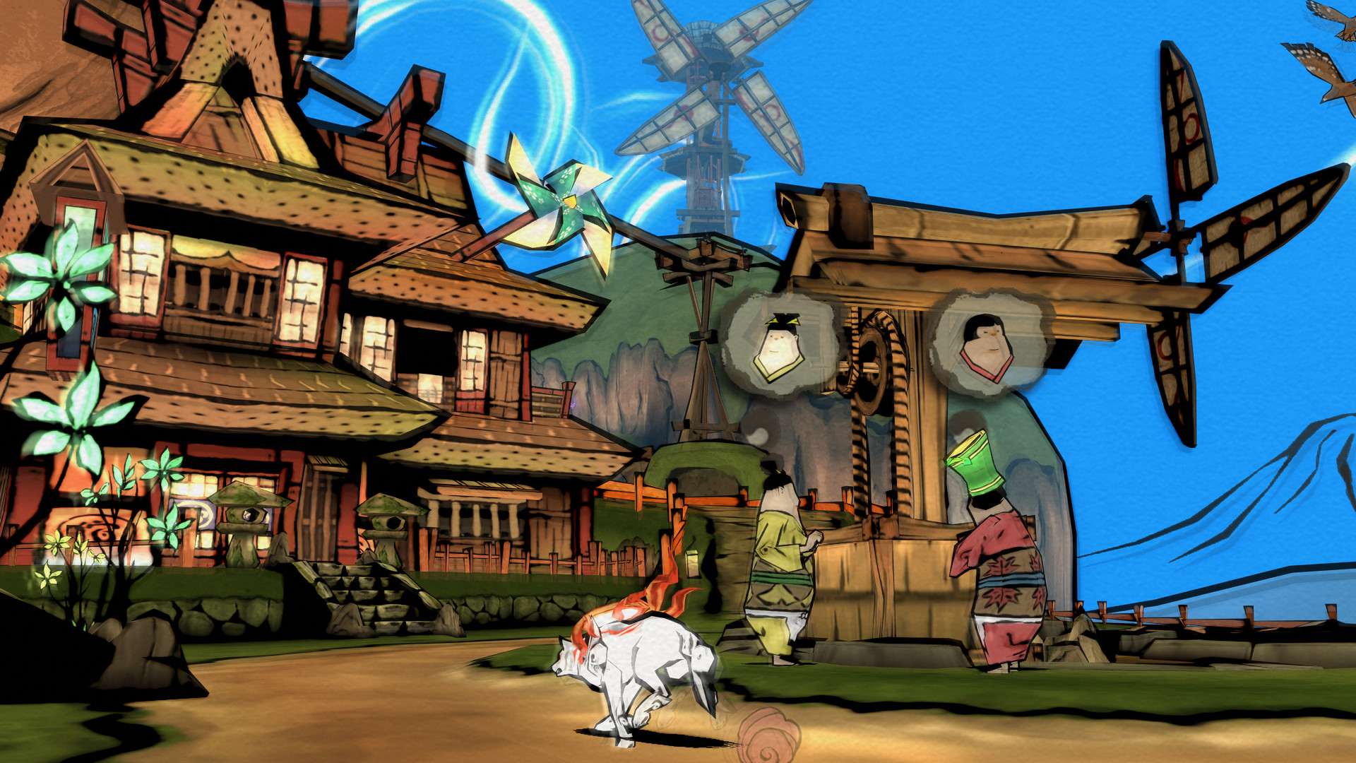 Okami gameplay