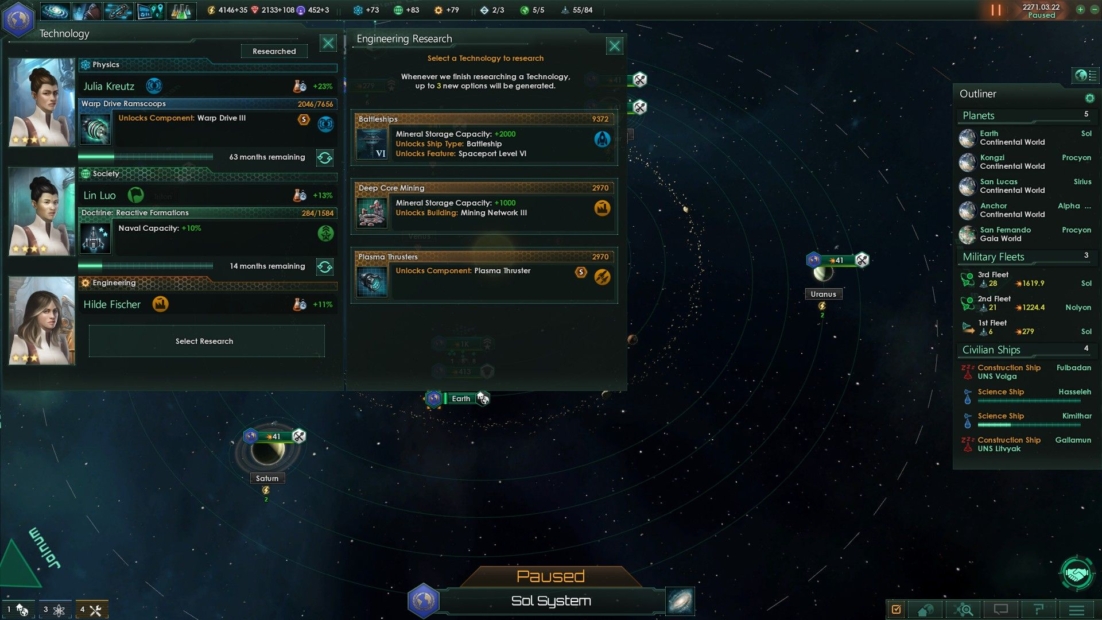 Stellaris Forschungsbaum Menü