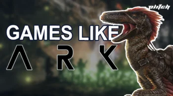Games like ARK Survival Evolved blog thumbnail featuring a dinosaur